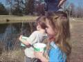 BFFs: Laynie and Wessie FEEDIN' FISH