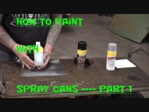 how to properly spray paint