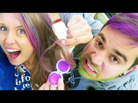 how to dye hair purple