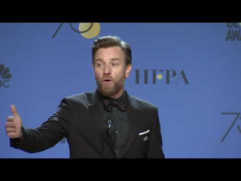Ewan McGregor on reprising 'Obi-Wan Kenobi' role - 2018 Golden Globes - Full Backstage Speech