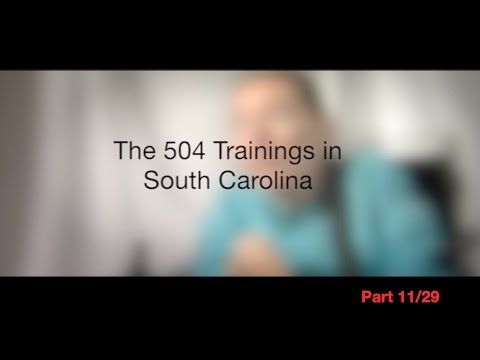 The 504 Trainings in South Carolina, Part 11/29