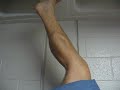 hilarious calf cramp, self inflicted pain