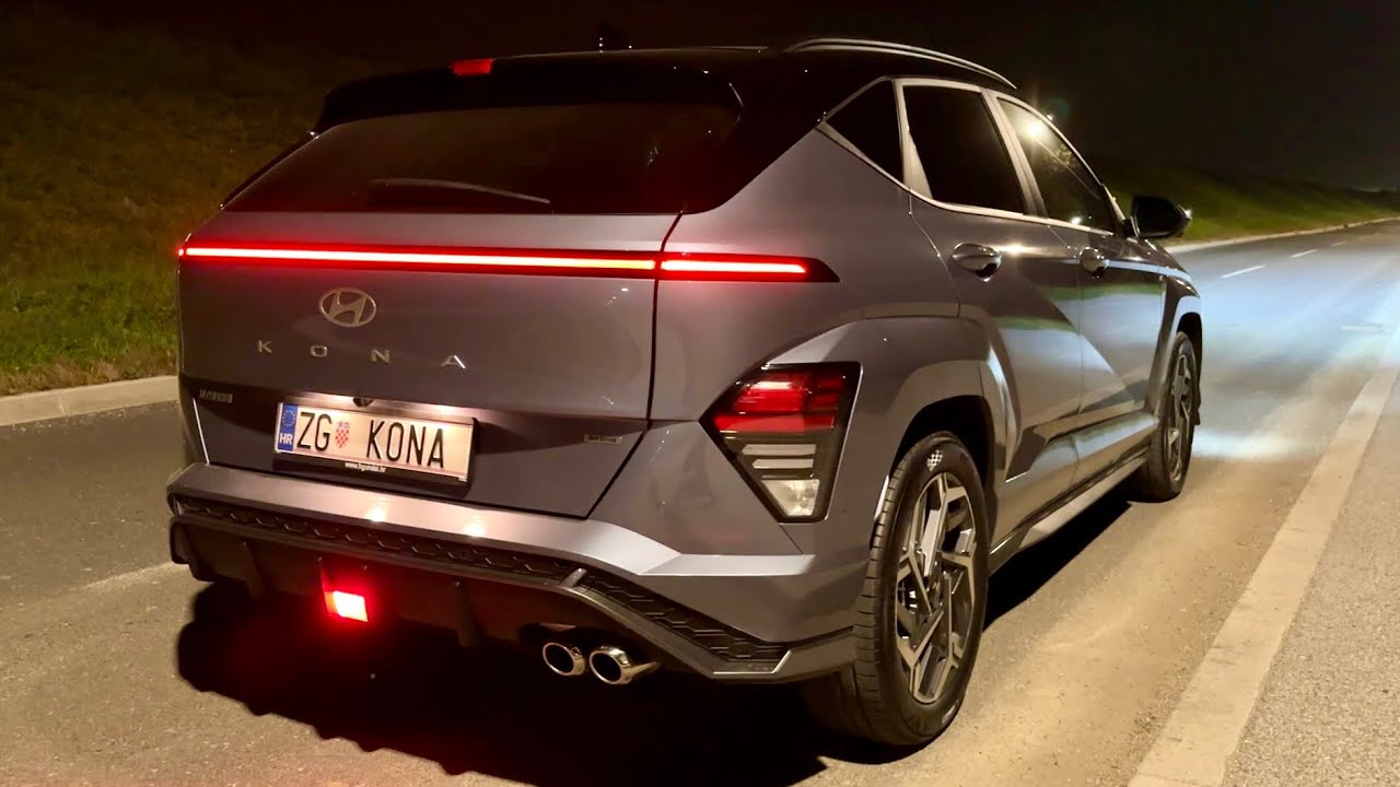 HYUNDAI KONA 2024 at night CRAZY LED lights, AMBIENT lights & POV