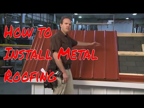 how to fasten a metal roof