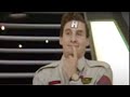 Holly divulges the captains remarks to Rimmer - Red Dwarf - BBC comedy