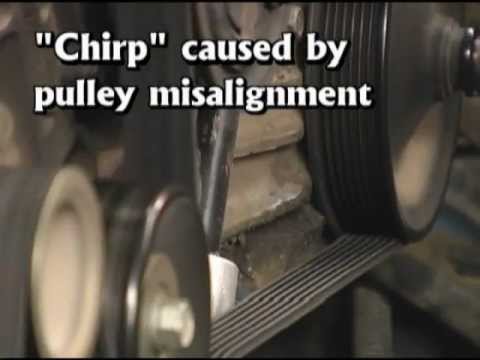 how to stop v-belt squeal