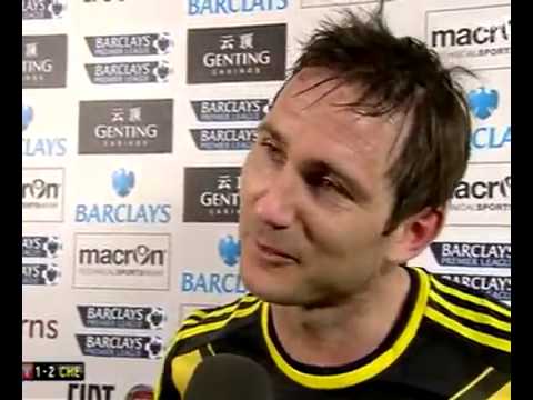 Frank Lampard's reaction after Chelsea beat Aston Villa 2.0