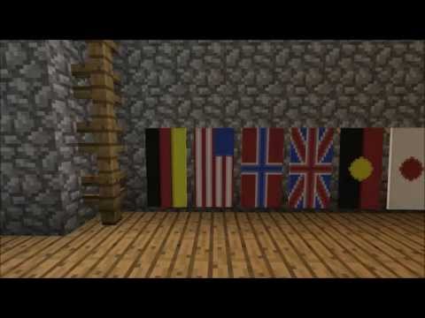 how to make a us flag in minecraft