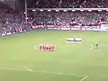 Singing before the match started Singing before the match started