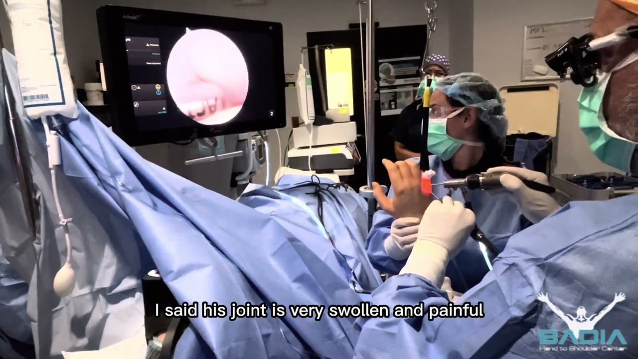 Patient from #ukraine is awake during his procedure!  (Arthroscopy/ Osteotomy) using virtual reality