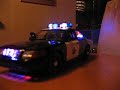 Police car lights and siren 1/18 k-9 traffic amber bar