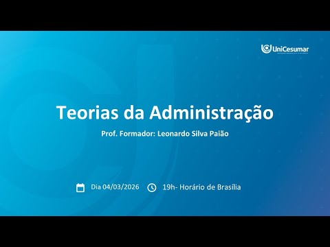 Aula ao vivo 2 I Teorias da Administração