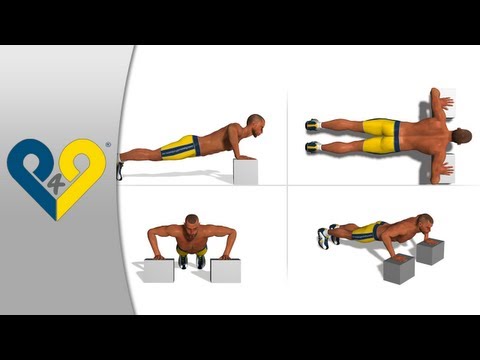 p4p_en - This exercise provides a slightly different angle compared to traditional push-ups allowing it to involve all of the chest muscle fibers and simultaneously i...