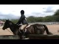 Joanna and diesel on their warm up round.