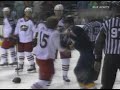 Derek Dorsett vs Greg de Vries Oct 18, 2008