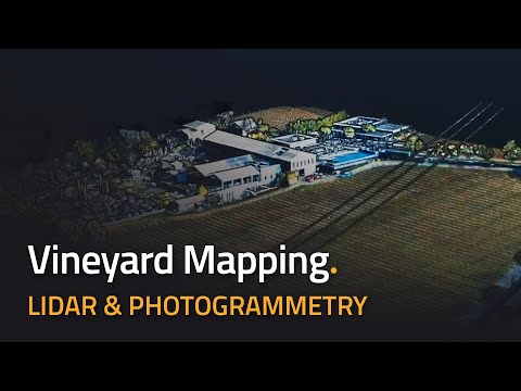 Beautiful vineyard scanned by YellowScan Vx-20 with photogrammetry option
