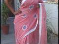 Peach Pure Georgette Saree with Blouse