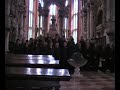 ifield community college choir:rehearsal of david's lamentation by william billings in the basilica di ss giovani e paolo venice july 2008