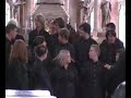 ifield community college choir:rehearsal of david's lamentation by william billings in the basilica di ss giovani e paolo venice july 2008