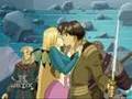 Cornelia and Caleb's kiss