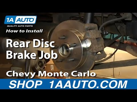 How To install Do a Rear Disc Brake Job 2000-07 Chevy Monte Carlo