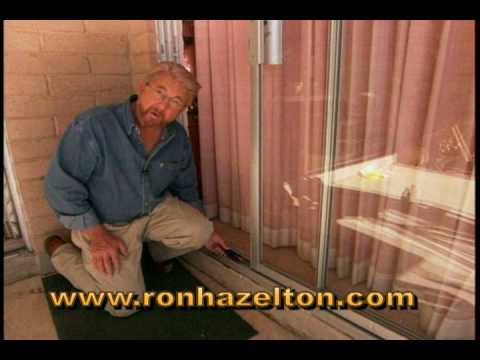 how to repair sliding glass door