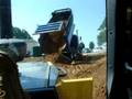 Kenworth dump truck dumping dirt