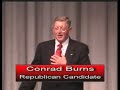 Jon Tester Conrad Burns Hamilton Debate Part 9