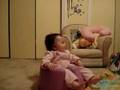 Baby laughing at ball