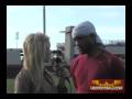 Trojan tailback Stafon Johnson talks USC winter workouts from Howard Jones Field.