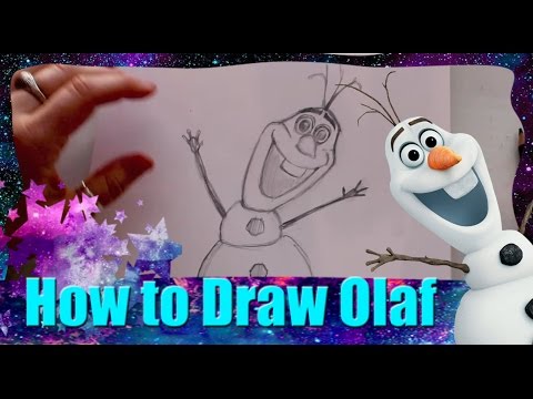 how to draw olaf