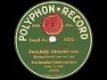 eric concerto's yankee jazz-band: everybody shimmies now (shimmy fox-trot von ive gold). polyphon 30532, recorded in berlin, january 1921.

this belongs to clarinettist and saxophone player eric borchard's earliest recordings. on his first polyphons from october 1920 - january 1921 the pseudonym 