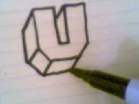 how to draw a block letter f