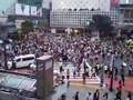 Shibuya Crossing Crowds From Above