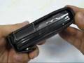 PDair Leather Case for Pantech C810 duo - Flip Type (Black)