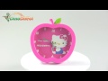 Hello Kitty Pattern Apple Shaped Desk Alarm Clock - dinodirect
