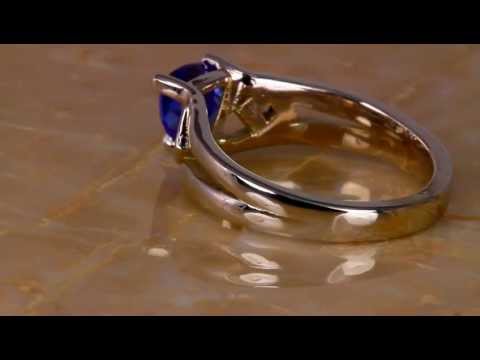 Tanzanite ring .89 Carat Blue Violet Vivid Color