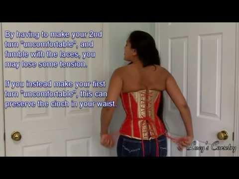 how to fasten corset