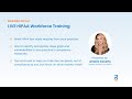 HIPAA WORKFORCE TRAINING WEBINAR