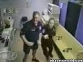 Police fight
