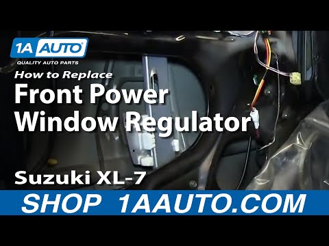 How To Install Replace Front Power Window Regulator 2001-06 Suzuki XL-7 99-05 Grand Vitara