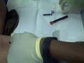 K slay drawing blood