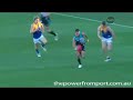 Danyle Pearce kicks one of the goals of the year!