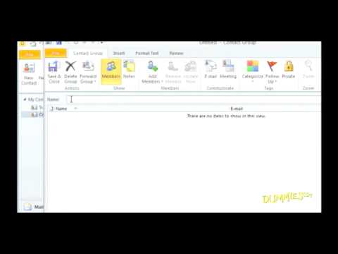 how to create group in outlook