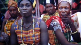 screen capture from video of group of women