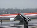 LTU Airbus A330-300 is takingoff in Düsseldorf
