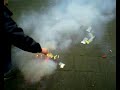 Kloten met pijltjes en grondbloemen Vuurwerk