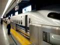Bullet trains in Shinagawa stn Tokyo
