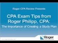 CPA Exam Video Tip: The Importance of Creating a Study Plan