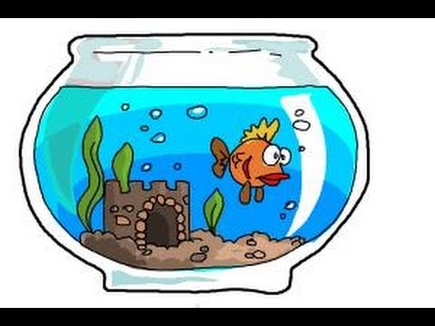 how to draw aquarium